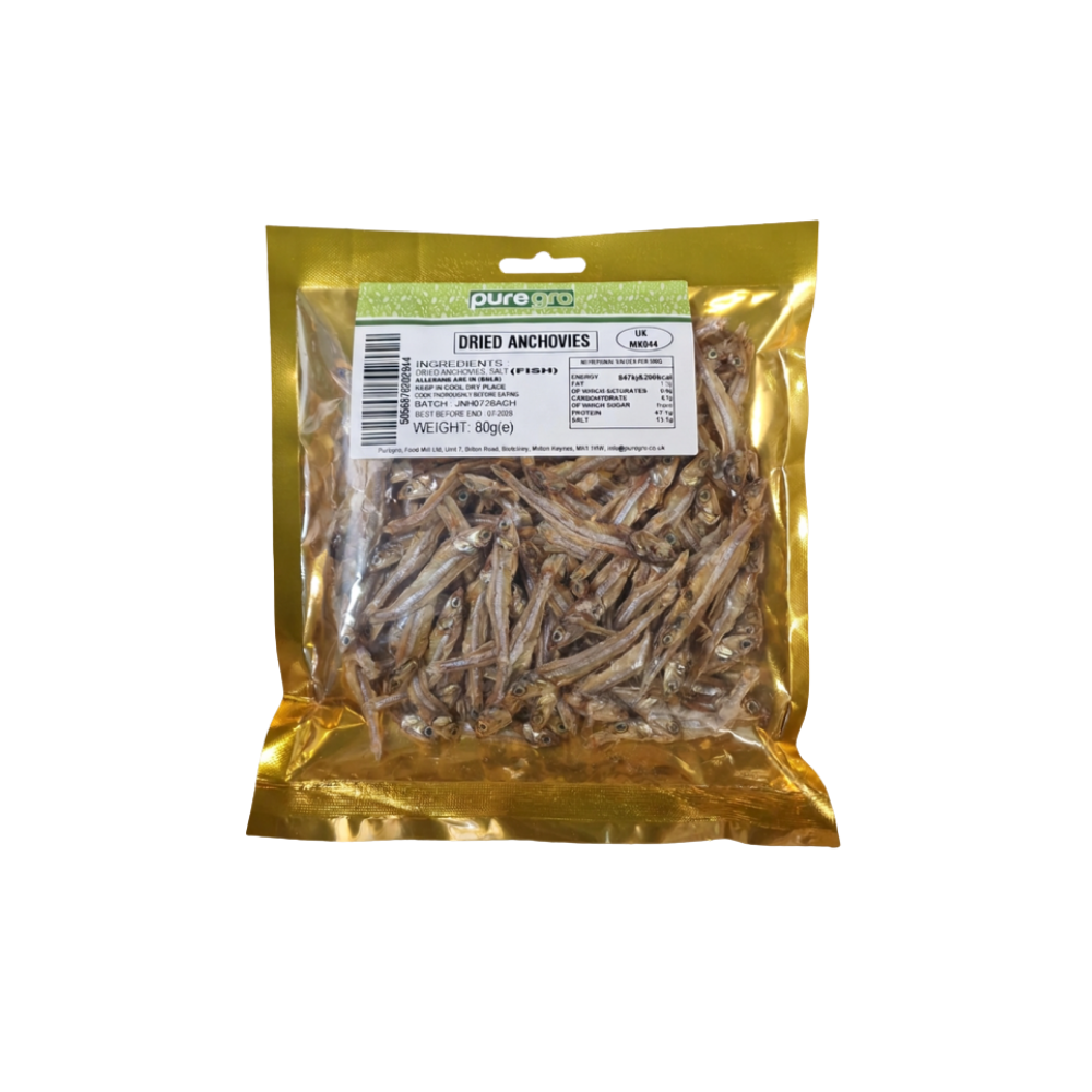 Puregro Dried Anchovies 80g