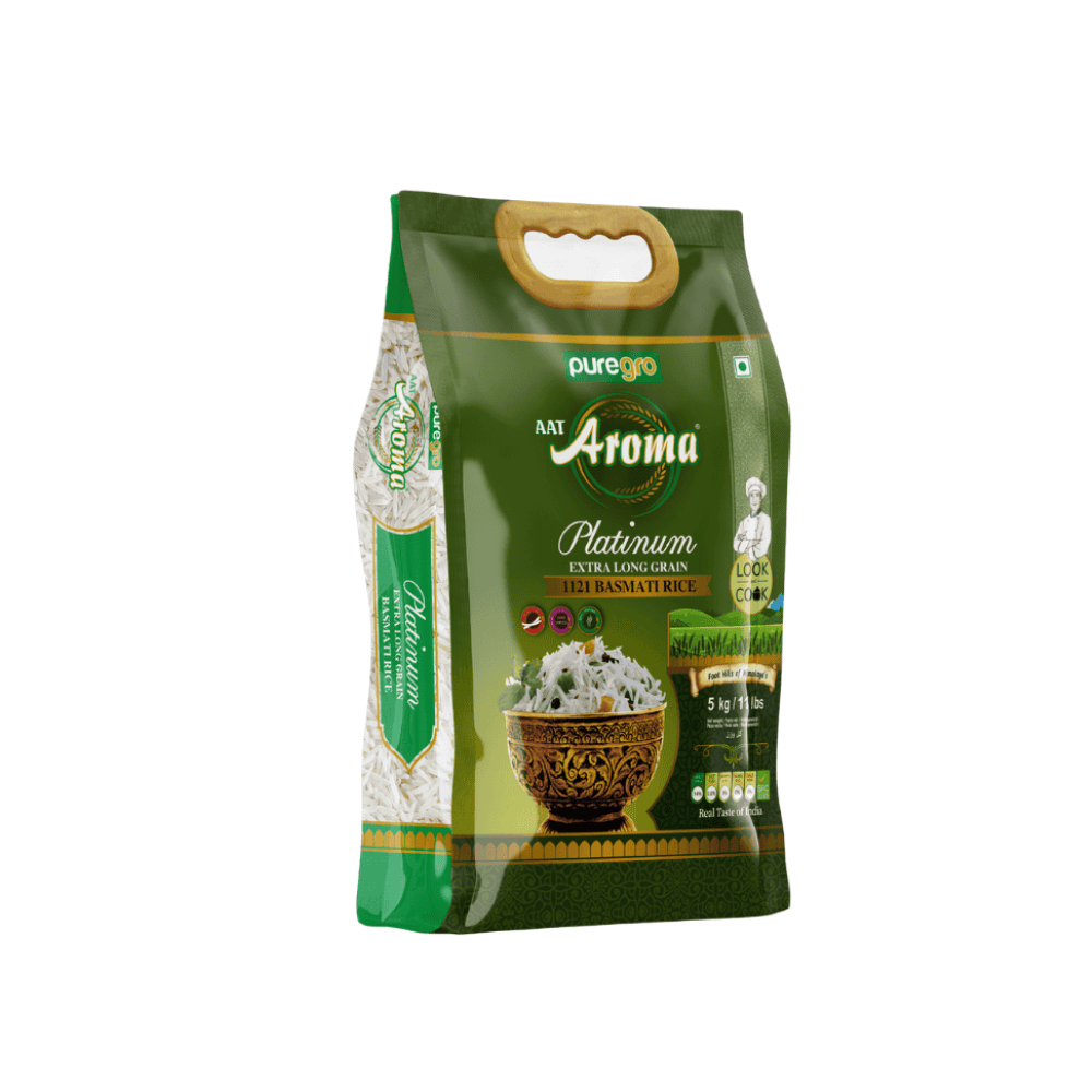 Puregro Aroma Platinum Extra Long Grain Basmati Rice 5kg