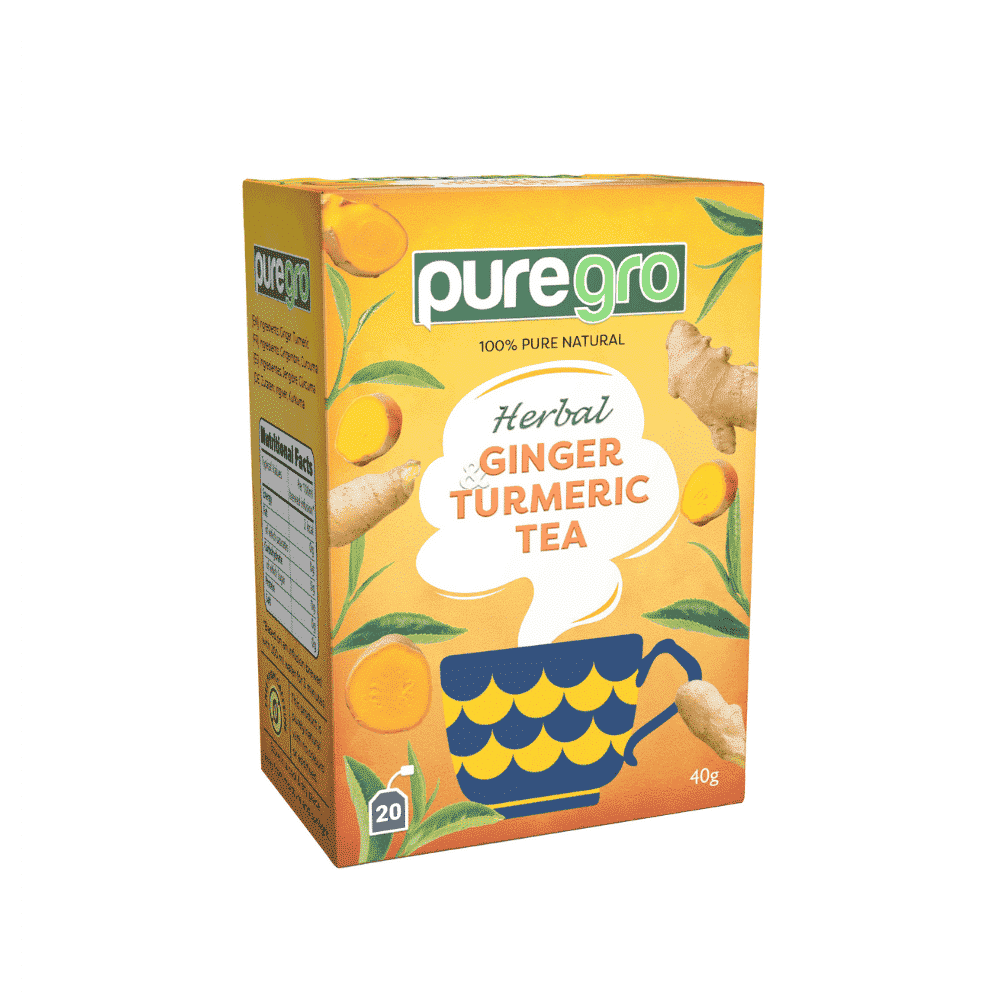Puregro Ginger & Turmeric Tea 40g (20 Tea Bags)