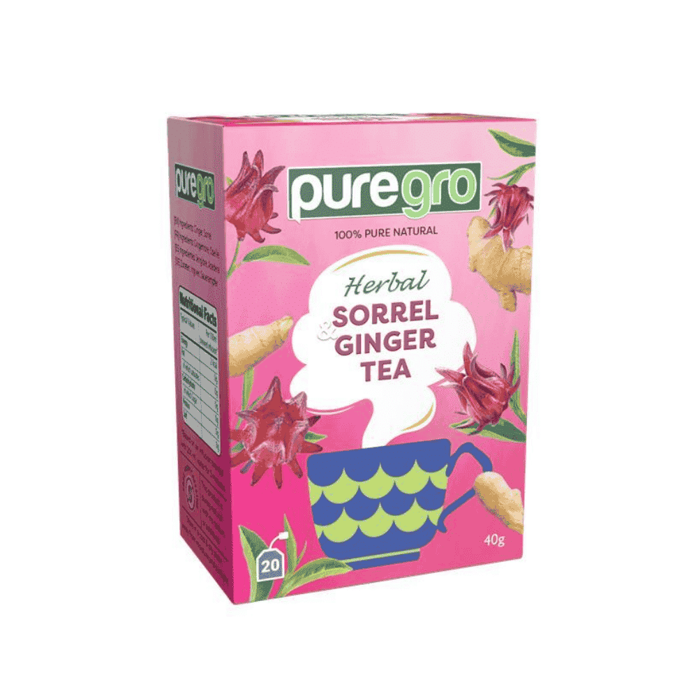 Puregro Sorrel & Ginger Tea 40g (20 Tea Bags)