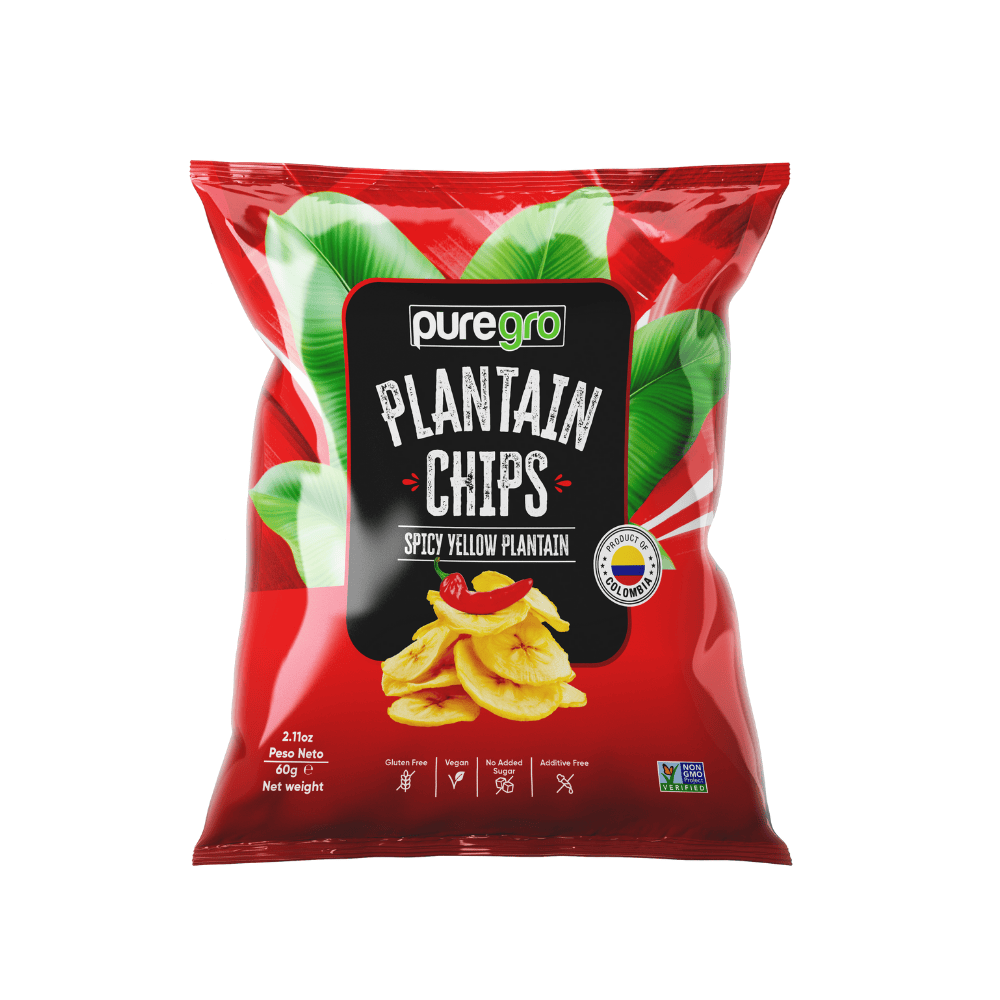 Puregro Plantain Chips With Chilli 60g (2.11oz)