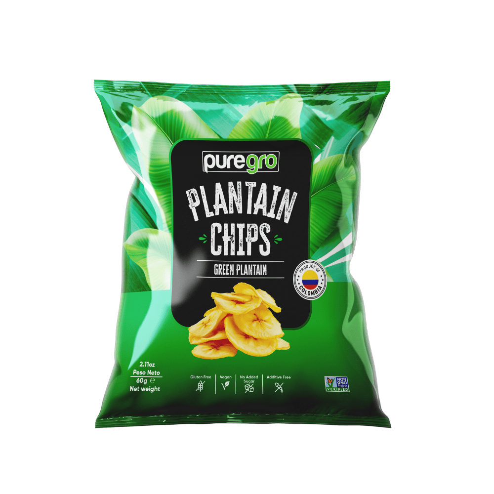 Puregro Plantain Chips With Salt 60g (2.11oz)