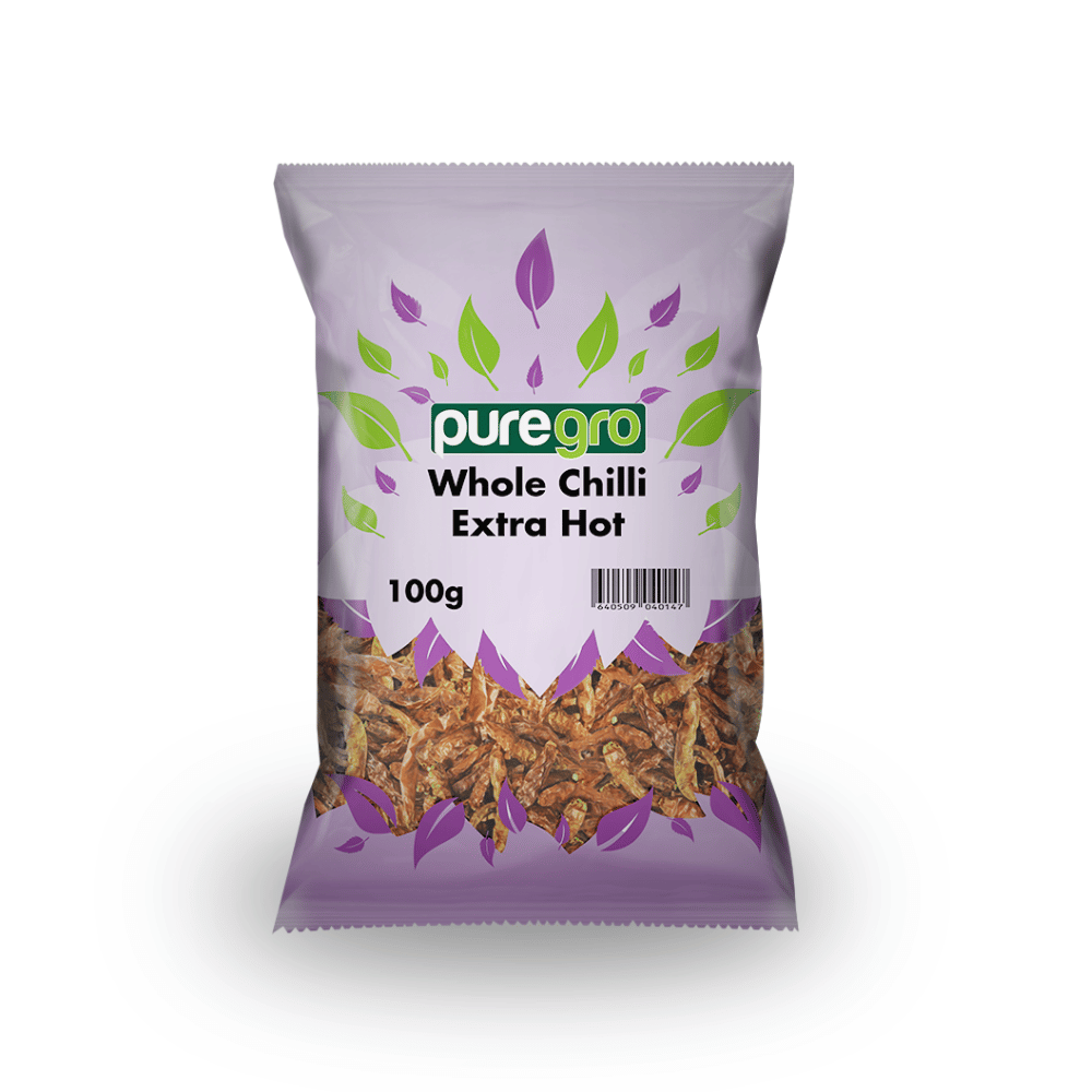 Puregro Whole Chilli Extra Hot 100g