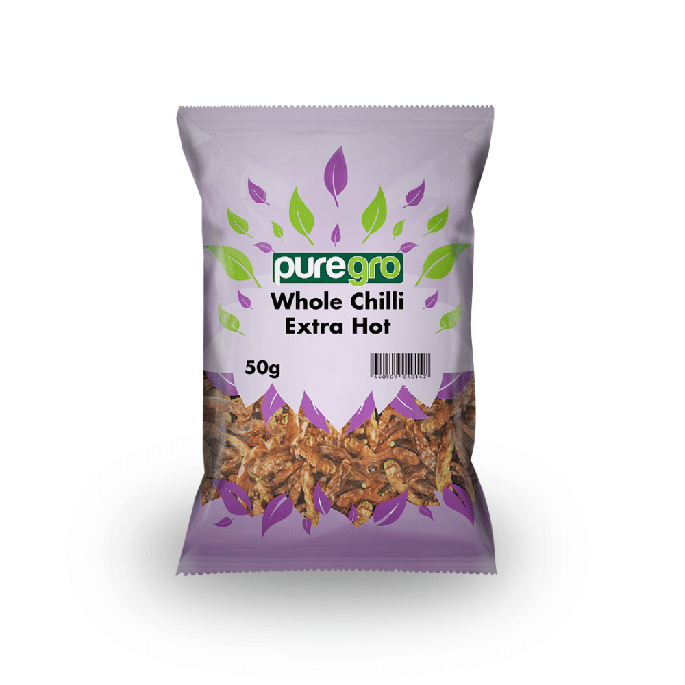 Puregro Whole Chilli Extra Hot 50g